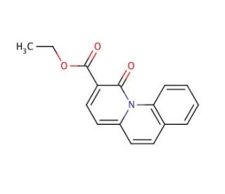 Ethyl Benzo[6,7]-4-oxo-4H-quinolizine-3-carboxlate (CAS 101192-30-7) - chemical structure image