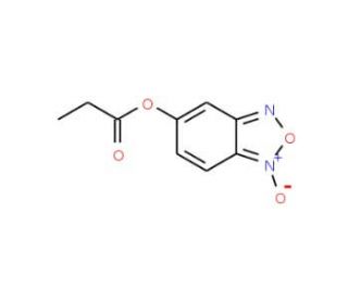 Ethyl benzofuroxan-5-carboxylate (CAS 17348-71-9) - chemical structure image