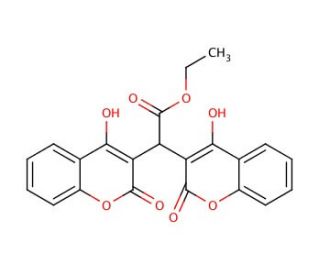 Ethyl Biscoumacetate (CAS 548-00-5) - chemical structure image