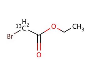 Ethyl bromoacetate-2-13C (CAS 85539-84-0) - chemical structure image