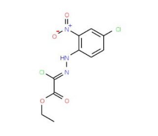 Ethyl chloro[2-(4-chloro-2-nitrophenyl)hydrazono]acetate (CAS 112091-27-7) - chemical structure image