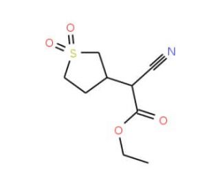 ethyl cyano(1,1-dioxidotetrahydrothien-3-yl)acetate - chemical structure image