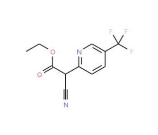 ethyl cyano[5-(trifluoromethyl)pyridin-2-yl]acetate - chemical structure image