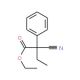 Ethyl Cyanoethylphenylacetate (CAS 718-71-8) - chemical structure image