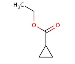 Ethyl cyclopropanecarboxylate (CAS 4606-07-9) - chemical structure image