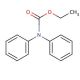 Ethyl diphenylcarbamate (CAS 603-52-1) - chemical structure image