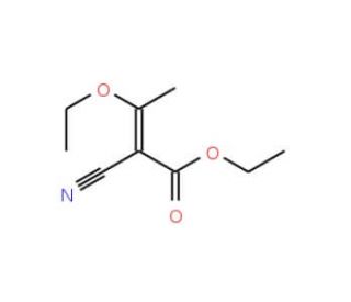 Ethyl (E)-2-cyano-3-ethoxycrotonate (CAS 932750-29-3) - chemical structure image
