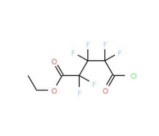 Ethyl hexafluoroglutaryl chloride (CAS 18381-53-8) - chemical structure image