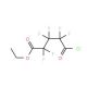 Ethyl hexafluoroglutaryl chloride (CAS 18381-53-8) - chemical structure image