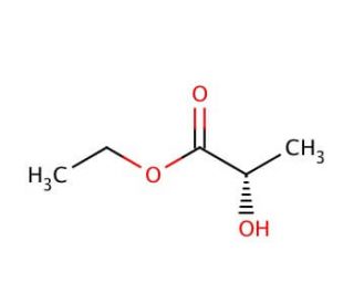 (&minus;)-Ethyl L-lactate (CAS 687-47-8) - chemical structure image