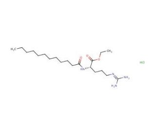 Ethyl Lauroyl Arginate Hydrochloride (CAS 60372-77-2) - chemical structure image