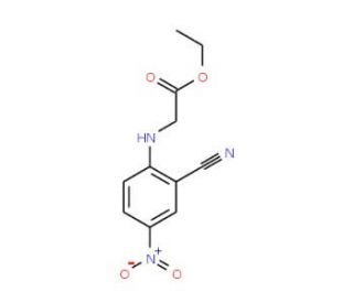 ethyl N-(2-cyano-4-nitrophenyl)glycinate - chemical structure image
