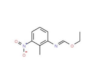 Ethyl-N-(2-methyl-3-nitrophenyl)formimidate (CAS 115118-93-9) - chemical structure image