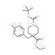 Ethyl N-Boc-4-(4-chlorobenzyl)piperidine-4-carboxylate (CAS 174605-91-5) - chemical structure image