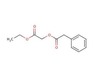 Ethyl (phenylacetoxy)acetate (CAS 91497-39-1) - chemical structure image