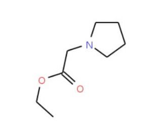 ethyl pyrrolidin-1-ylacetate (CAS 22041-19-6) - chemical structure image