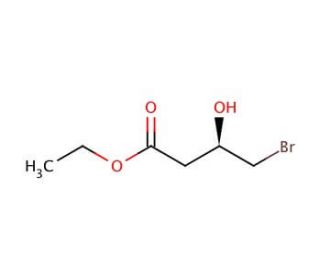 Ethyl (R)-(&plus;)-4-bromo-3-hydroxybutyrate (CAS 95310-94-4) - chemical structure image