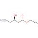 Ethyl (R)-(−)-4-cyano-3-hydroxybutyrate (CAS 141942-85-0) - chemical structure image