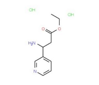 Ethyl (R)-3-(3-pyridyl)-beta-alanate dihydrochloride - chemical structure image
