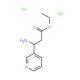 Ethyl (R)-3-(3-pyridyl)-beta-alanate dihydrochloride - chemical structure image