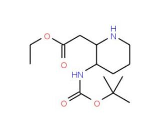 Ethyl (R)-(3-N-Boc-amino-piperidin-2-yl)-acetate - chemical structure image