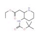 Ethyl (R)-(3-N-Boc-amino-piperidin-2-yl)-acetate - chemical structure image
