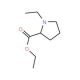 Ethyl (S)-(−)-1-Ethyl-2-pyrrolidinecarboxylate (CAS 938-54-5) - chemical structure image