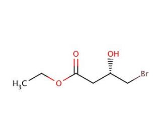 Ethyl (S)-(&minus;)-4-bromo-3-hydroxybutyrate (CAS 95537-36-3) - chemical structure image