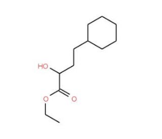 (&plus;)-Ethyl (S)-2-hydroxy-4-cyclohexylbutyrate - chemical structure image