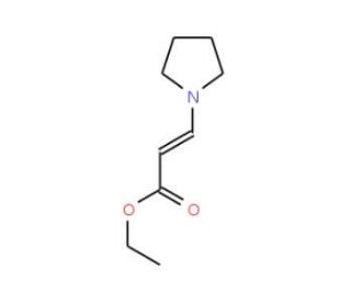 Ethyl trans-3-(1-pyrrolidinyl)acrylate (CAS 65651-80-1) - chemical structure image