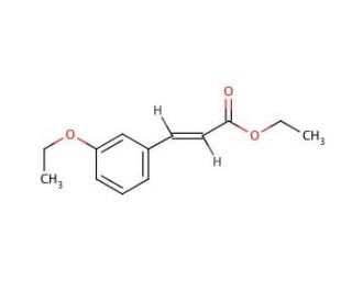 Ethyl trans-3-ethoxycinnamate (CAS 57293-23-9) - chemical structure image