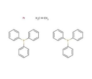 Ethylenebis(triphenylphosphine)platinum(0) (CAS 12120-15-9) - chemical structure image