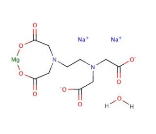 Ethylenediaminetetraacetic acid disodium magnesium salt (CAS 14402-88-1) - chemical structure image
