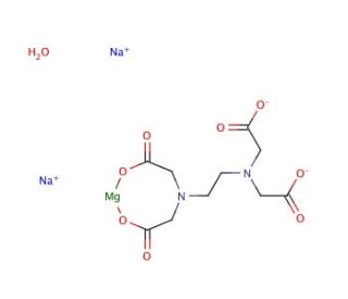 Ethylenediaminetetraacetic acid disodium magnesium salt tetrahydrate (CAS 29932-54-5) - chemical structure image