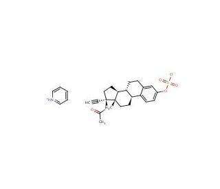 Ethynyl Estradiol 17-Acetate 3-Sulfate Pyridinium Salt - chemical structure image