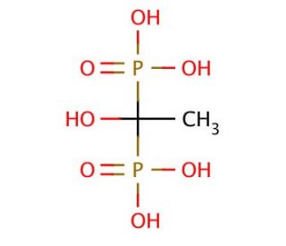 Etidronic acid (CAS 2809-21-4) - chemical structure image