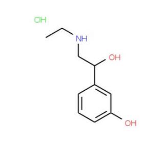 Etilefrine hydrochloride (CAS 943-17-9) - chemical structure image