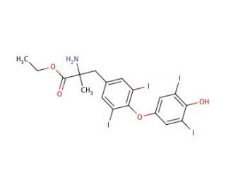 Etiroxate (CAS 17365-01-4) - chemical structure image