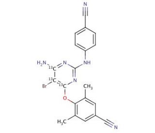 Etravirine-13C3 (CAS 1189671-48-4) - chemical structure image