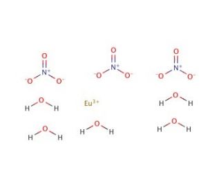 Europium(III) nitrate hydrate (CAS 100587-95-9) - chemical structure image