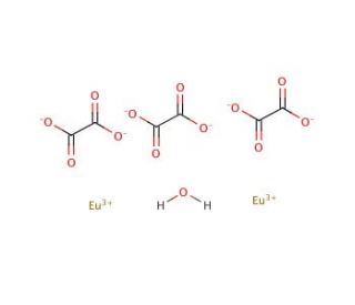 Europium(III) oxalate hydrate (CAS 304675-55-6) - chemical structure image