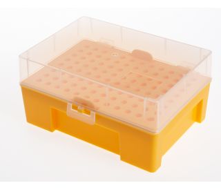 ExactaCruz&reg; Pipette Tip Rack for 200 &mu;l tips is compact and optimizes bench space while holding a large tip capacity 