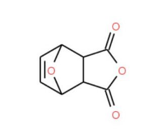 exo-7-Oxabicyclo[2.2.1]hept-5-ene-2,3-dicarboxylic anhydride (CAS 6118-51-0) - chemical structure image