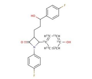 Ezetimibe-13C6 - chemical structure image