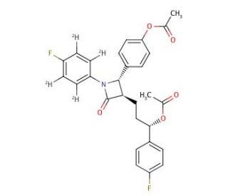 Ezetimibe-d4 Diacetate - chemical structure image