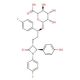 Ezetimibe Hydroxy β-D-Glucuronide (CAS 536709-33-8) - chemical structure image