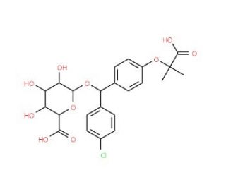 Fenirofibrate O-&beta;-D-Glucuronide (CAS 168844-26-6) - chemical structure image