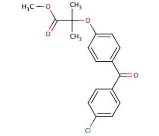 Fenofibric Acid Methyl Ester - chemical structure image