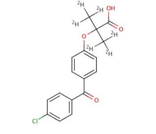 Fenofibric-d6 Acid (CAS 1092484-69-9) - chemical structure image