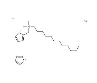 (Ferrocenylmethyl)dodecyldimethylammonium Bromide (CAS 98778-40-6) - chemical structure image